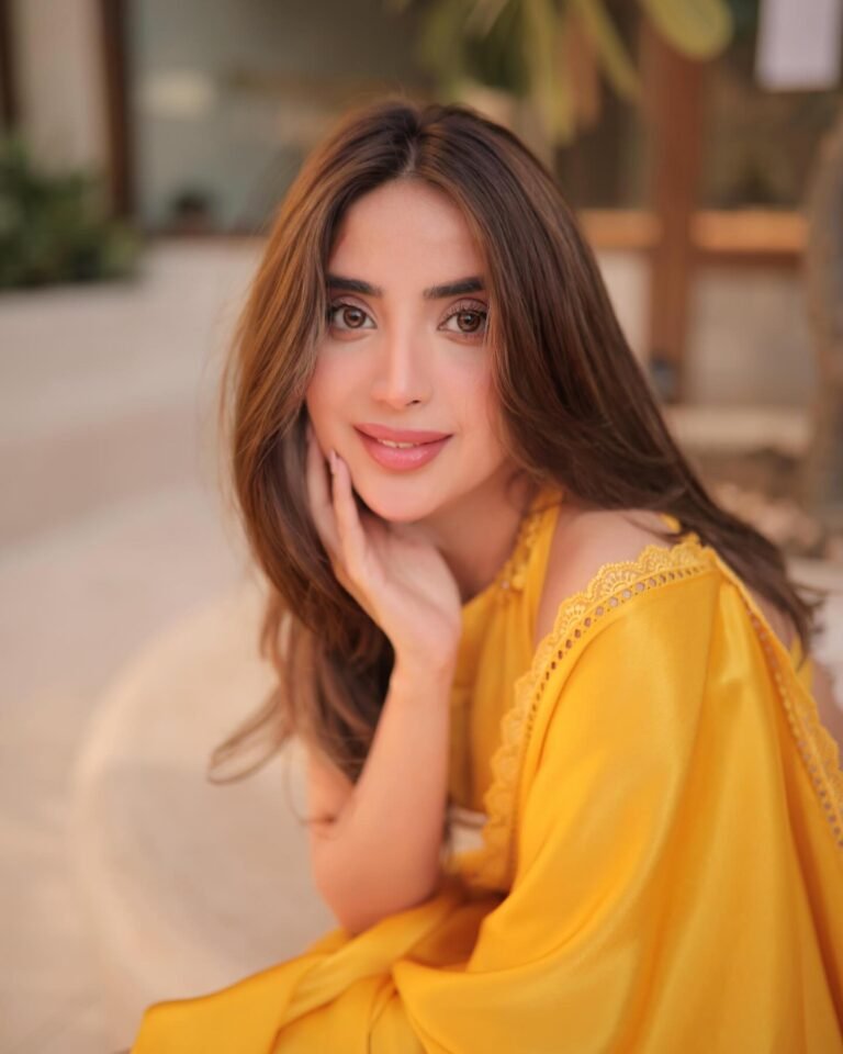 Saboor Aly Glows in Yellow Silk Saree, Spreading Sunflower Vibes