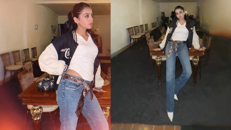 Yashma Gill Turns Heads in Bomber Jacket and Low-Rise Jeans Amid Social Media Buzz