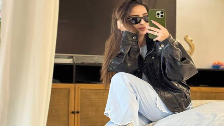 Saboor Aly Stuns Fans with Chic Street Style and Interactive Instagram Post