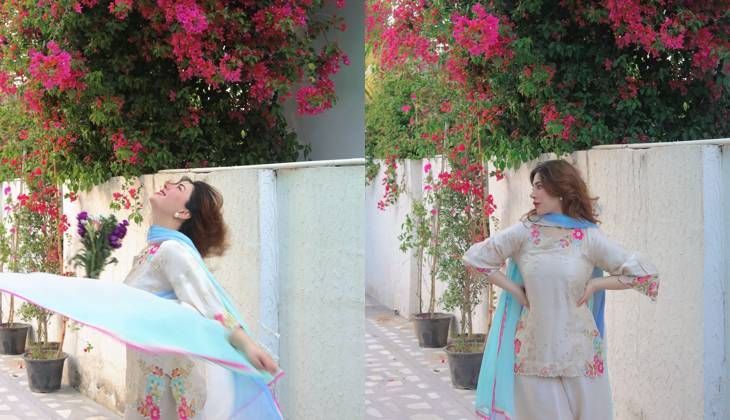 Naimal Khawar Welcomes Spring with Bougainvillea-Themed Aesthetic Post